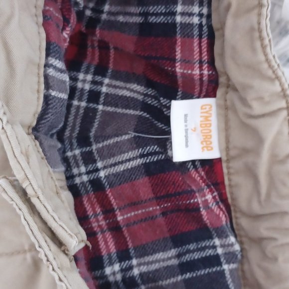 Lot of dog Sweater + lined winter pants red/plaid size 7 - Picture 8 of 8